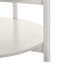 Table d'appoint ronde de style transitionnel avec tablette ouverte