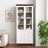 White MDF Display Storage Cabinet