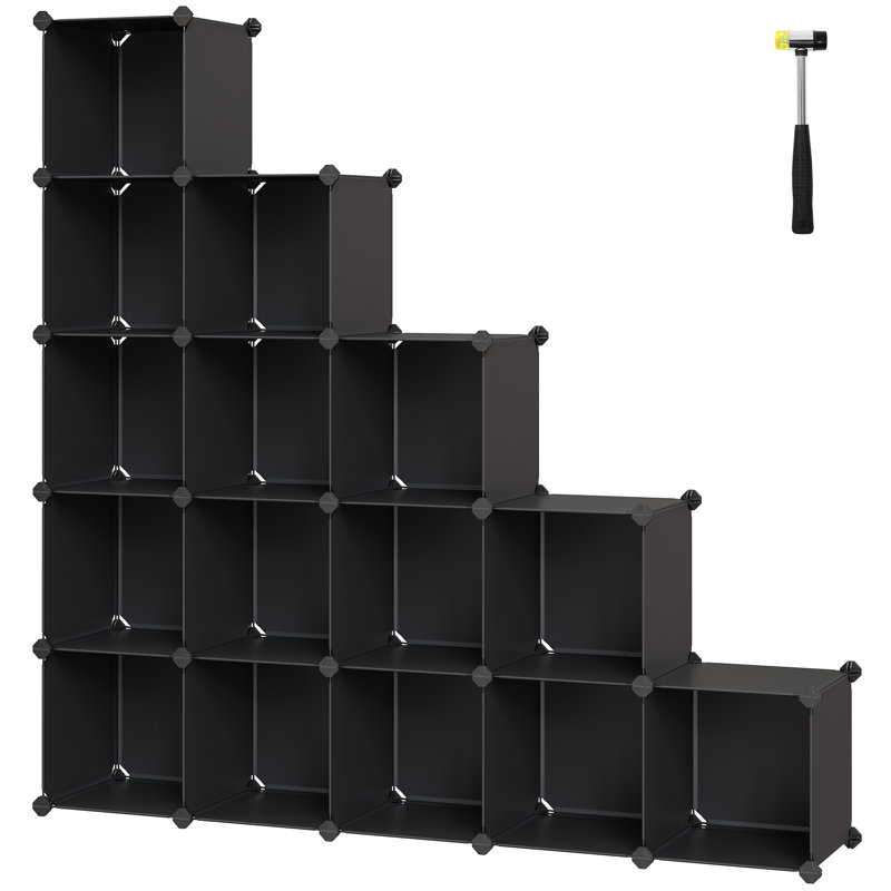 Brennon 125cm H x 153cm W Iron Standard Bookcase