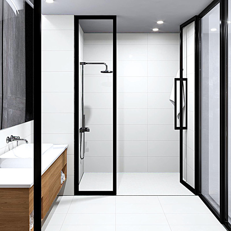 True Story Polished 12'' W x 24'' L Porcelain Throughbody Singular Tile, Snow
