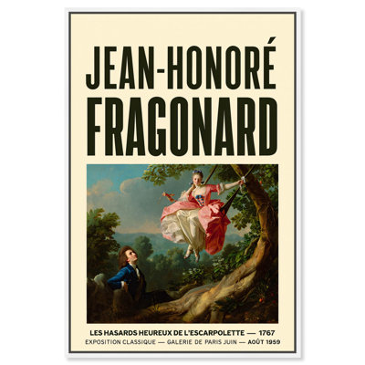 Affiche rétro sur toile Fragonard's Swing par Art Remedy