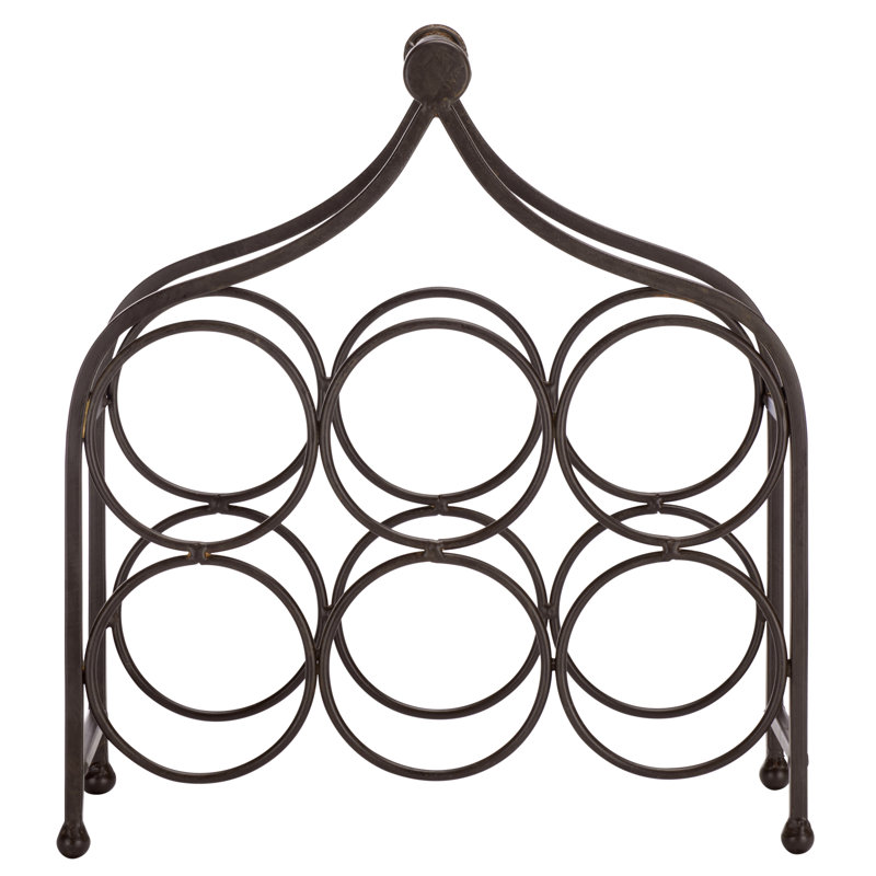6 Wine Bottle Holder, Bronze