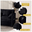 Canapé inclinable surdimensionné en chenille à 2 places avec repose-pieds mobile - salon modulaire doux pour le salon-47032309