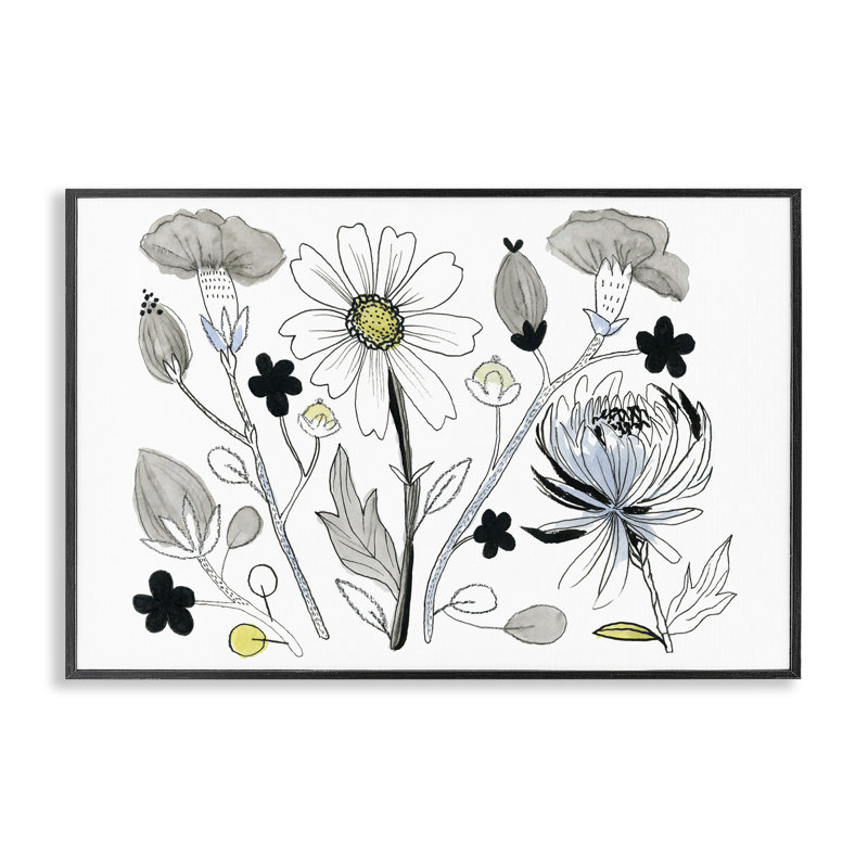 Giclée encadrée, dessin par Ashley Davis, H 12 po x l 18 po, Giclée encadrée noir minuit