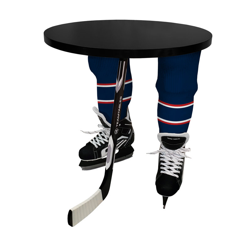 Table de bout à 3 pieds, Noir, Noir, Blue Jackets de Columbus
