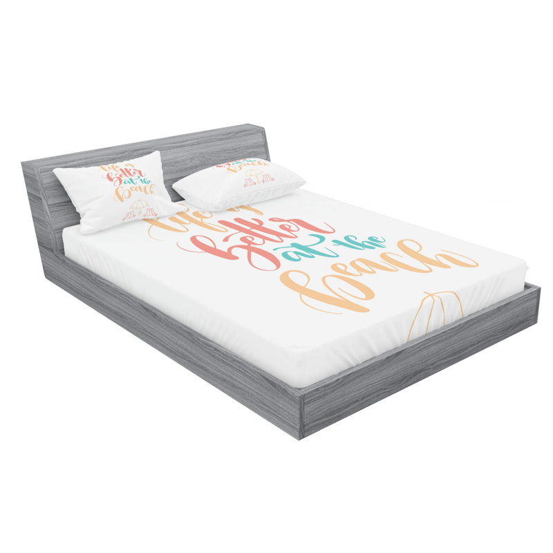 Microfiber Fitted Sheet, Queen Fitted Sheet with Pillowcase