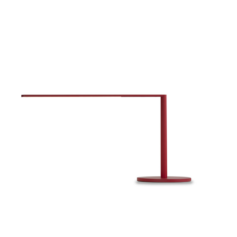 Matte Red Lady7 Cordless LED Desk Lamp with USB Port
