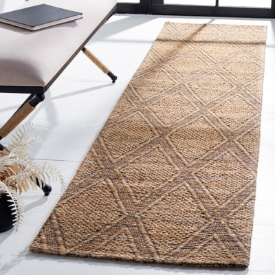 Tapis naturel / noir Ilenna