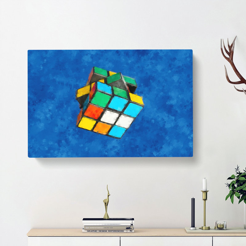 The Rubik Cube - Wrapped Canvas, 40cm H x 60cm W x 3cm D
