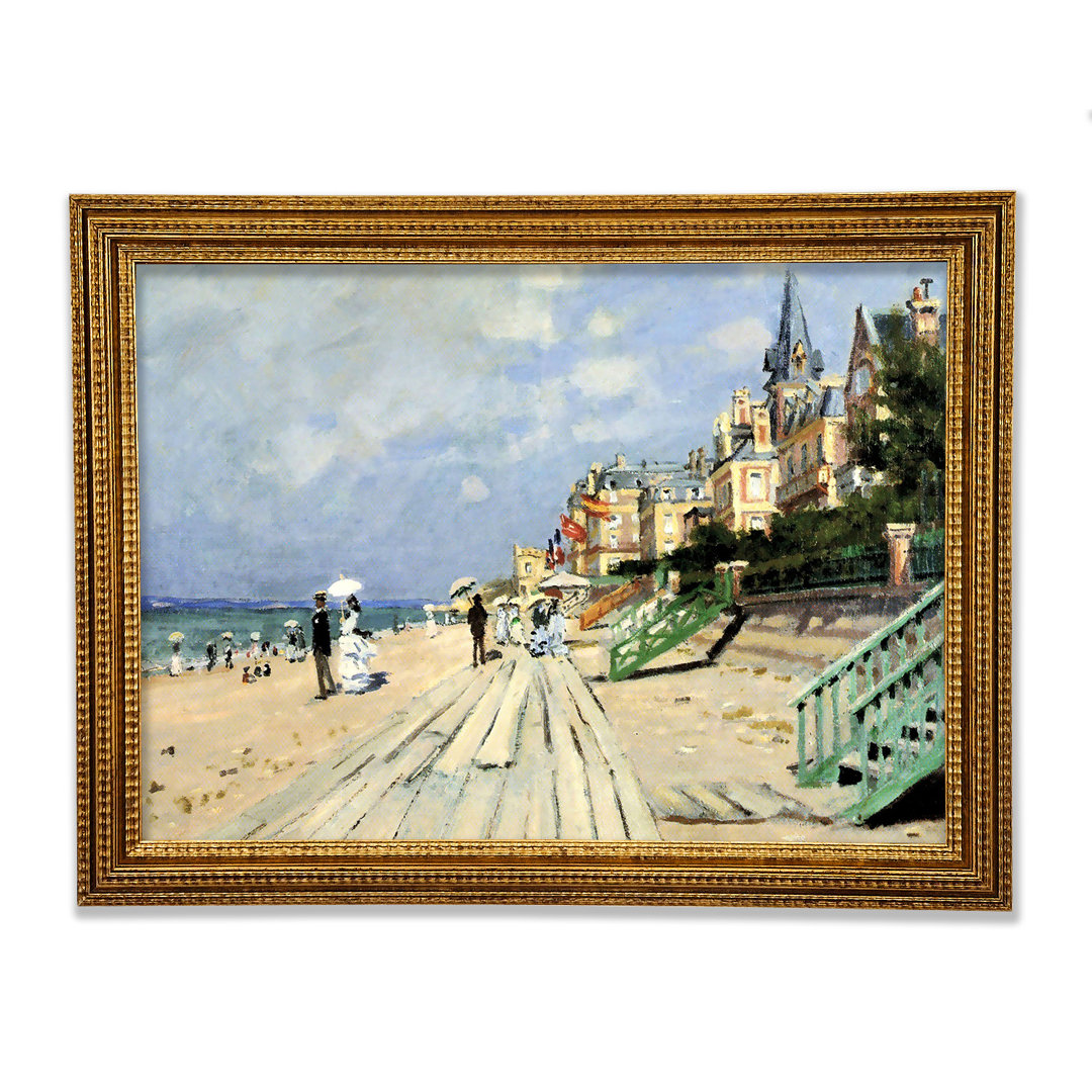 Monet Strand in Trouville - Einzelne Bilderrahmen Kunstdrucke