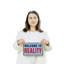 Enseigne de bienvenue en aluminium 7 po x 10 po Welcome To Reality-119480535