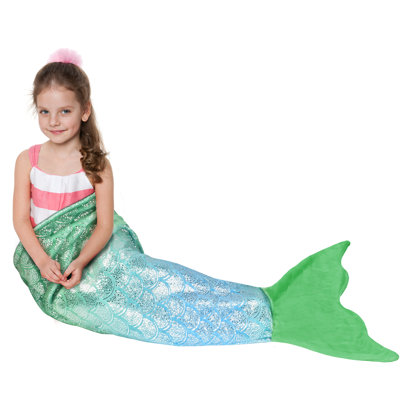 Couverture pour fille avec sirène, sac de couchage sirène, idée cadeau pour fille