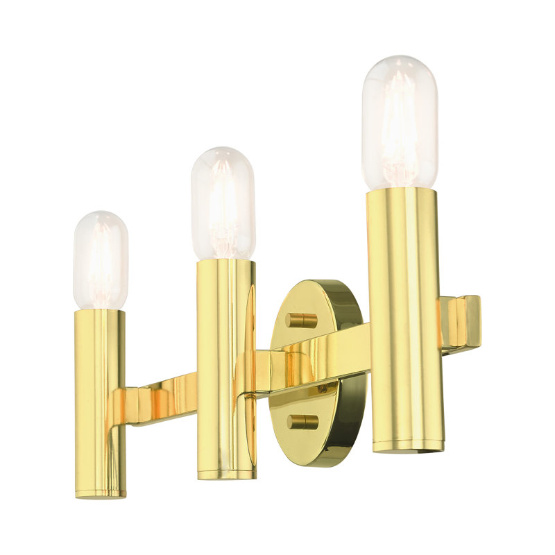 Johns 3 - Light Dimmable Vanity Light, Polished Brass