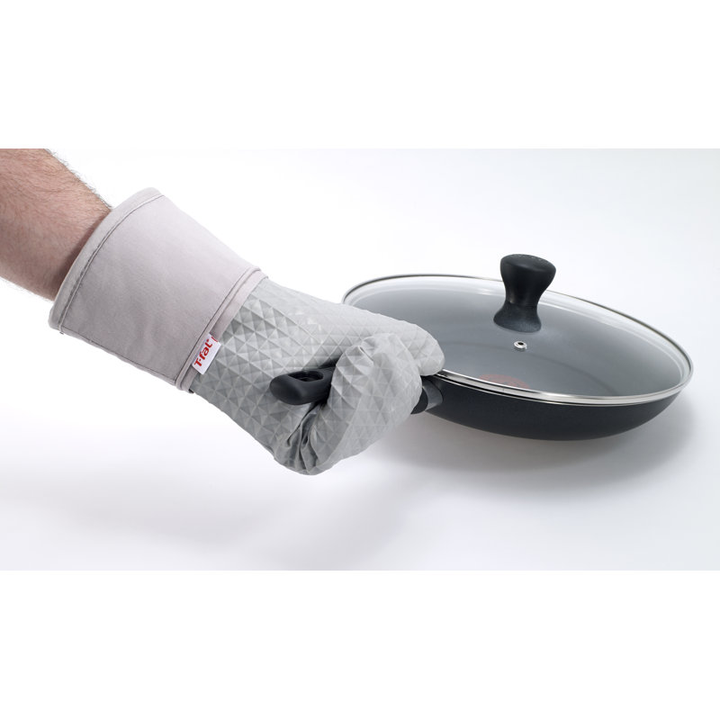 Gant de cuisine gaufré T-fal, Gris