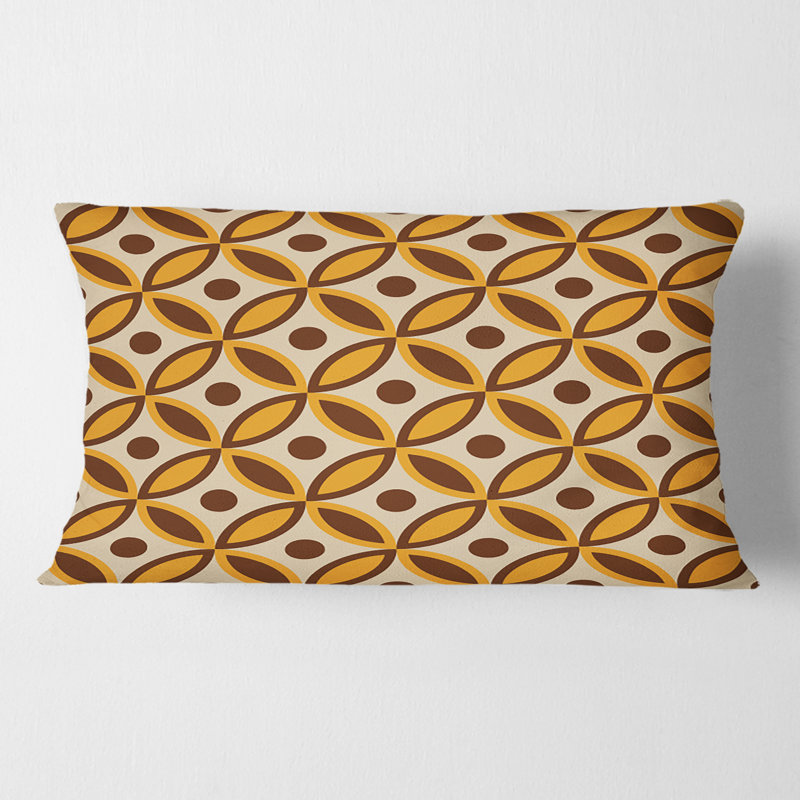 Coussin décoratif rétro Mid-Century