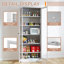 Garde-manger en métal avec 5 tablettes réglables
