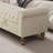 Wide Upholstered Flip-up Storage Bench With Flared Arms And Solid Wood Legs-1973753241