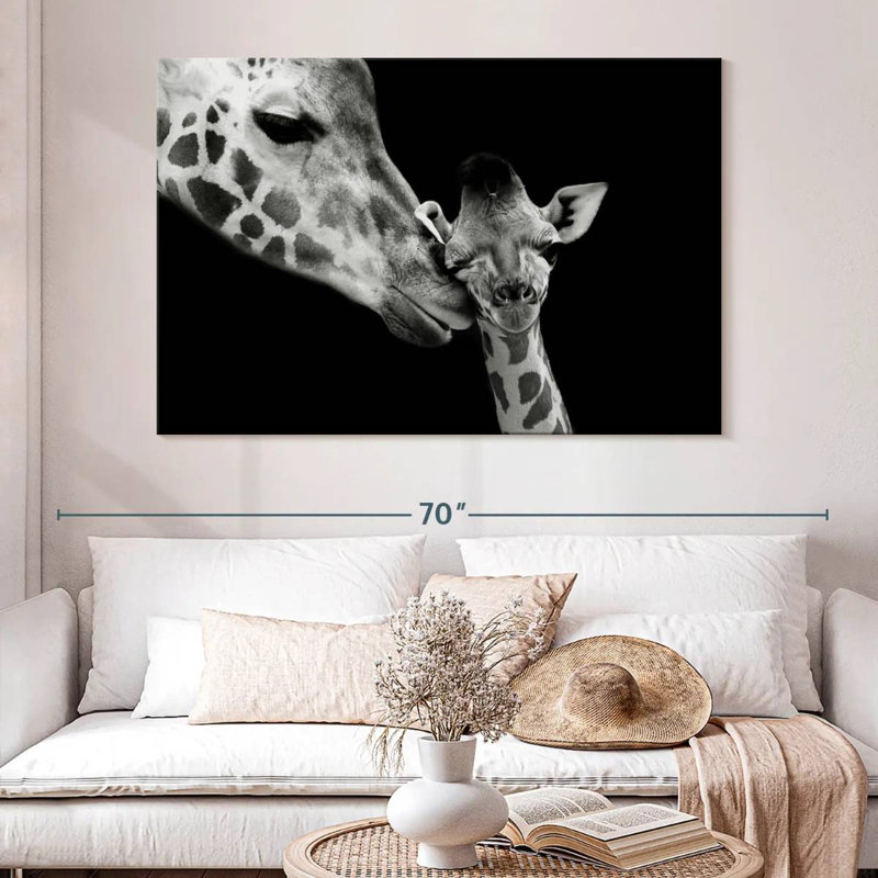 Brampt Motherly Giraffe, 34" H x 51" W