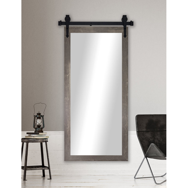 Meleze Solid Wood Flat Mirror, 70.5" H x 31.5" W