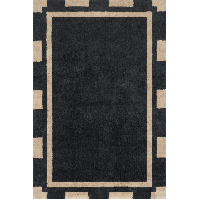 Orlina Bordered Rug, Rectangle 6' x 9'