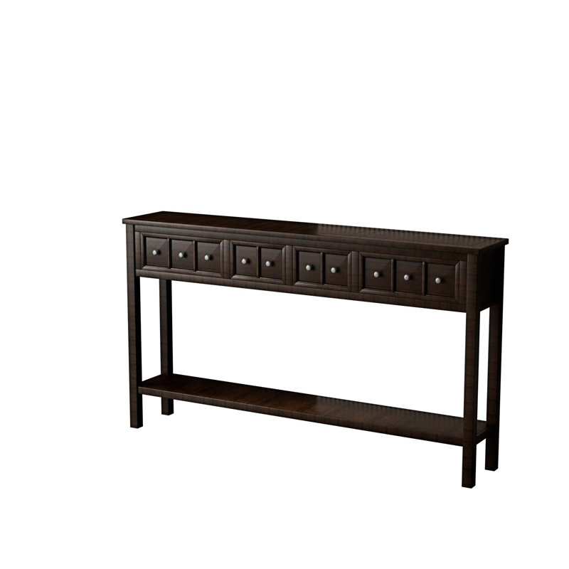 60'' Console Table, Dark Brown