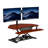 PowerPro 36" Electric Corner Standing Desk Converter Riser with USB Charging Port-1063520419