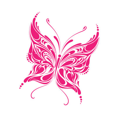 Adhésif décoratif papillon