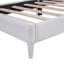Lit plateforme tapissier en forme de nuage avec tête de lit, sans sommier tapissier, offrant un confort ultime et une conception unique