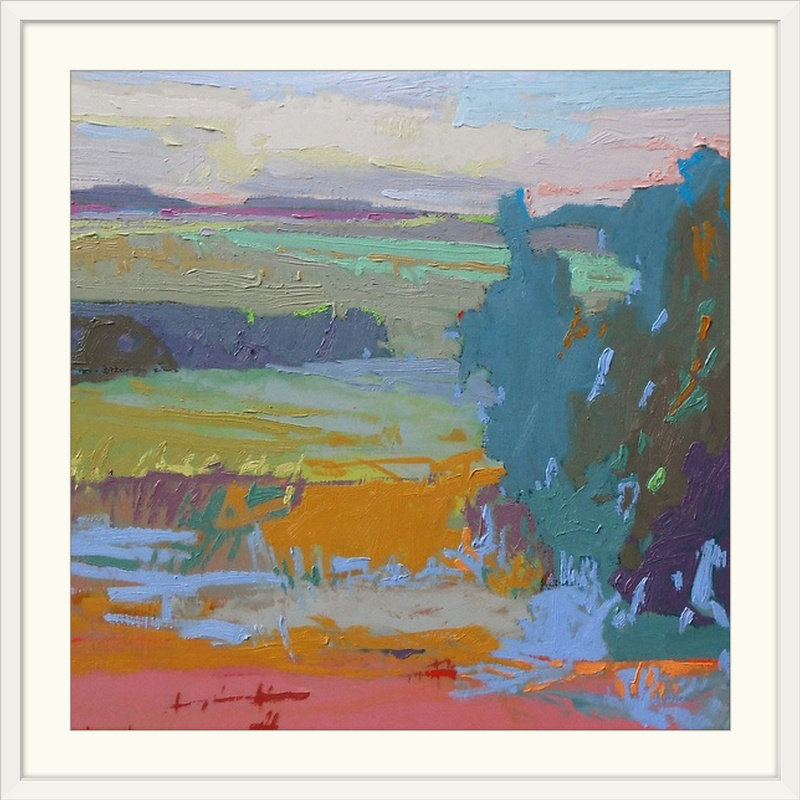« view i », reproduction d’art Jane Schmidt, H 35 po x l 35 po x P 1,5 po, Toile