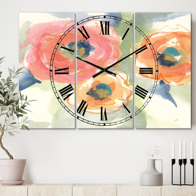 Multicolore Buttercup II - Horloge murale traditionnelle