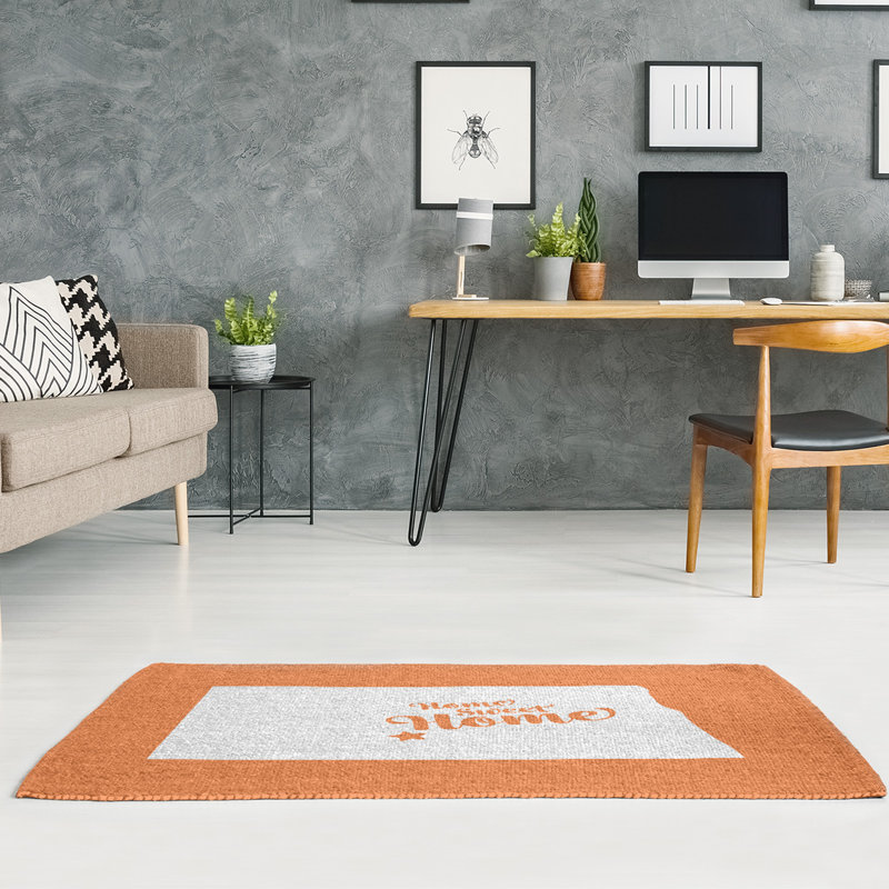 Tapis de zone orange bismarck home, Rectangle 2 pi x 3 pi