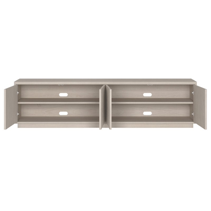 Hanson Denilah Rectangular TV Stand for TV's up to 85", Alder White