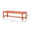 Banc de jardin moderne sans accoudoirs