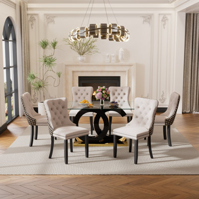 Kamarious Pedestal Dining Set