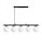 Elegant Adjustable Black Metal Chandelier, 15 in Diameter, Height: 11.8 - 47.2 in | 5 x E14 Socket (Max 40 W) | Stylish Lighting Fixture for Dining Room, Living Room & Entryway | Durable & Modern Design, IP20 Rated-391430197