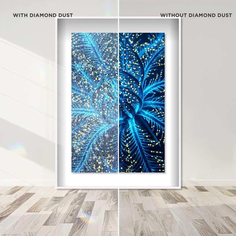 Neon Bloom Shadowbox Animals Print by Oliver Gal, Black Frame, 10 x 15, 46.5"H x 31.5"W, White Shadowbox