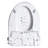 Adjustable Heated Bidet Toilet Seat - Side Knob Operation, Water Temperature And Regulation, Nozzle Self Cleaning, Four Heating Levels, Night , Suitable For Elongated Toilets In Bathroom Renovation