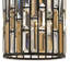 Luminaire suspendu convertible Fredma Ramond Gemma avec prismes rectangulaires en cristal