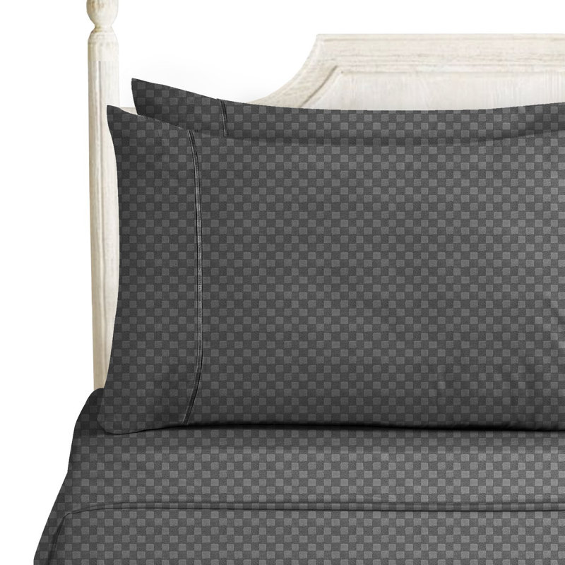 Microfiber Sheet Set, King Sheet Set + Fitted Sheet + 2 Pillowcases, Taupe
