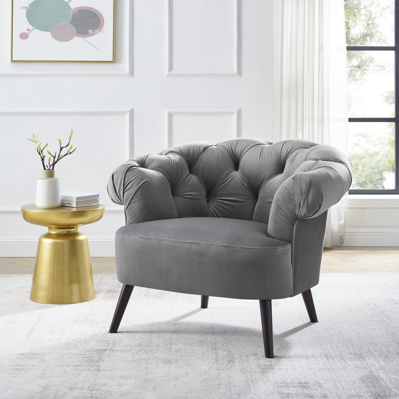 Upholstered Armchair, Feather Grey