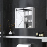 Wall Cabinet with Sliding Door and Adjustable Shelf