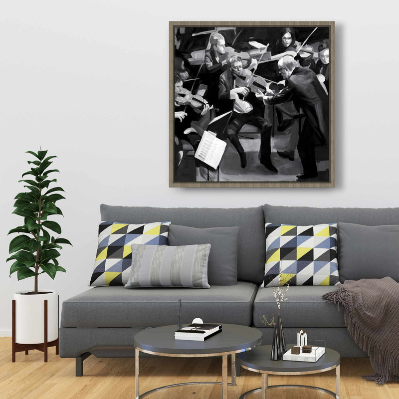 Art symphonique sur toile - noir et blanc