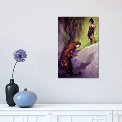 Pellucdiar 1 Piece Wrapped Canvas Wall Art
