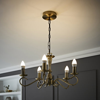 Laureano 5 - Light Candle Style Chandelier