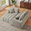 Canapé modulaire surdimensionné en L Chenille, design minimaliste, canapé-lit confortable pour les salons, les appartements et les espaces de réception-992030880-992030887