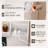 Adjustable LED Mirror Makeup Vanity Desk with Large Storage & Fast Charging Ports for Bedroom and Dressing Room-2077475848