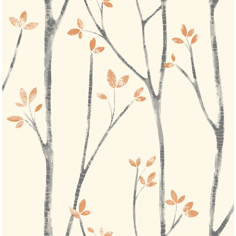 Lavardin 1005m x 52cm Semi-Gloss Wallpaper Roll, Orange