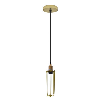 Lantigua 1 - Light Gold Geometric Pendant