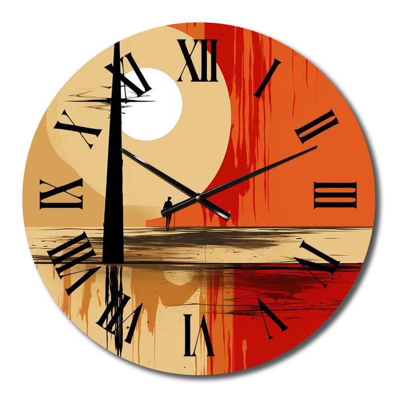 Horloge murale pleine lune célébration de la solitude, Moyenne