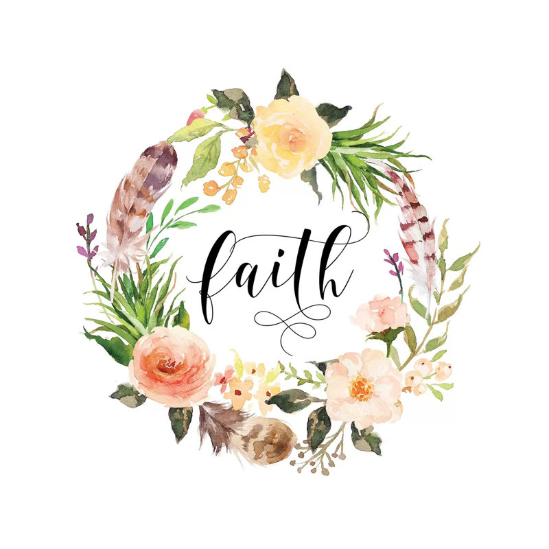 Faith - Print on Canvas, Wrapped Canvas, 45.72cm H x 45.72cm W x 1.91cm D